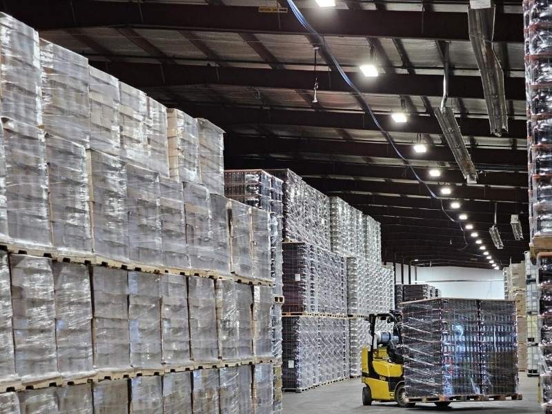 Inside Buske 3PL warehouse providing services for Toy Retailers